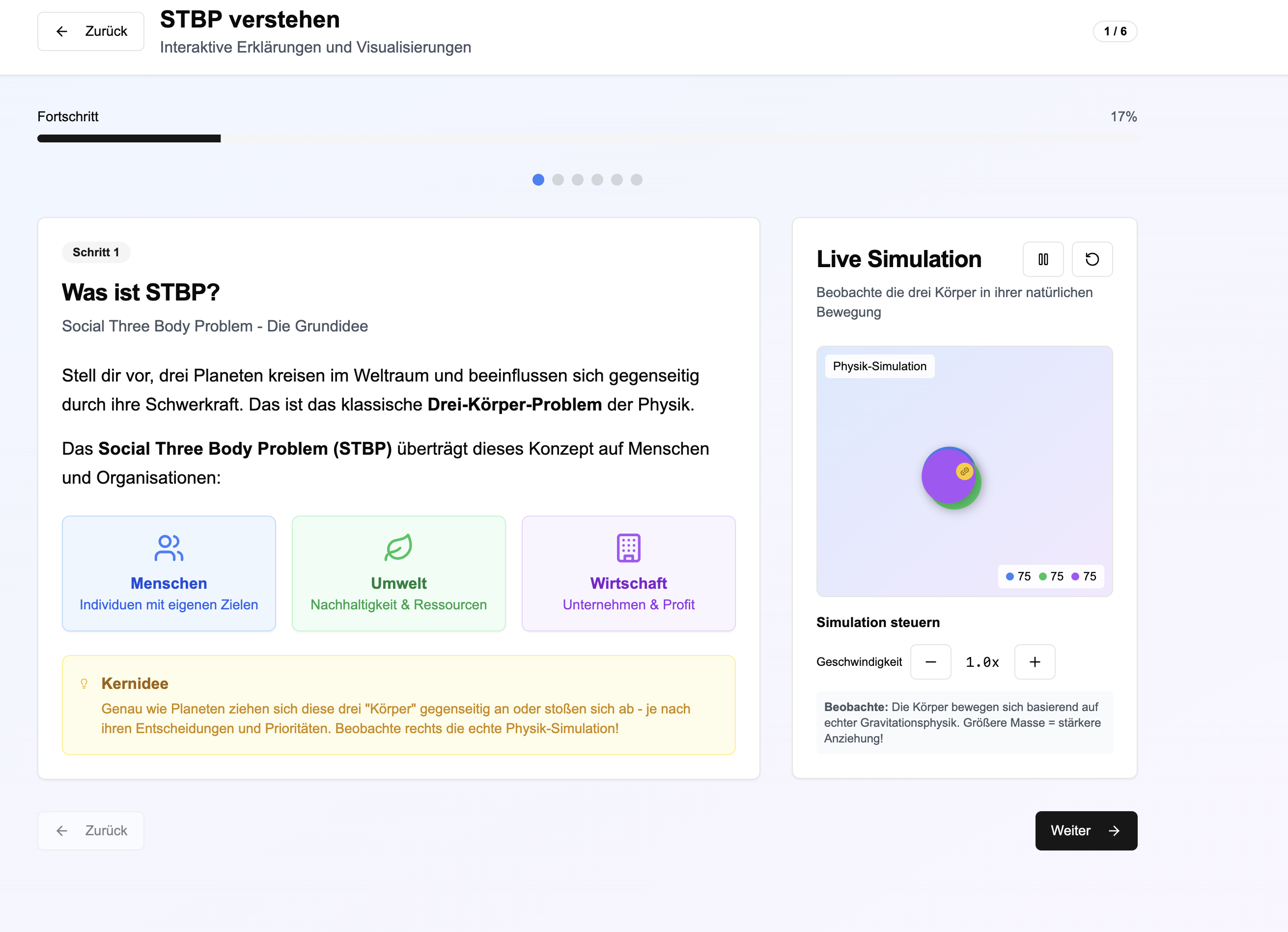 STBP Interaktive Simulation
